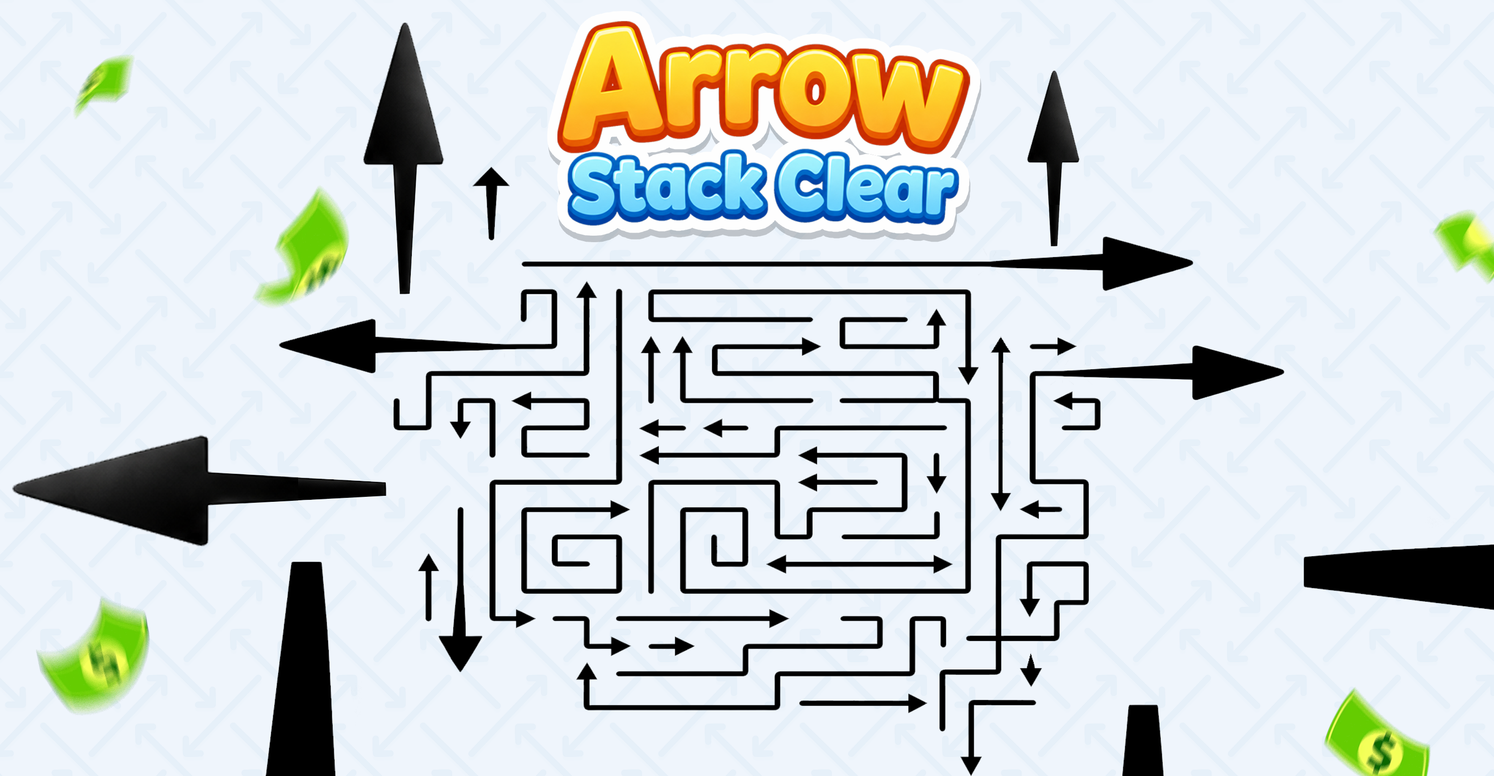 Tap Arrow Stack Clear